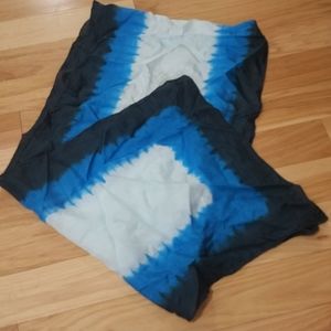 Eileen Fisher Blue Rectangle Silk Scarf-Brand New